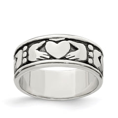 Sterling Silver Claddagh Design Ring - 3