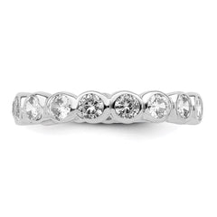 Sterling Silver CZ Band - 2