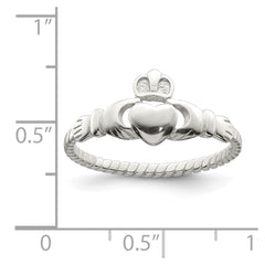 Sterling Silver Claddagh Ring - 17