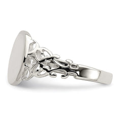 Sterling Silver Signet Ring - 15