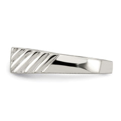 Sterling Silver 6x11mm Open Back Signet Ring - 3