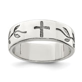 Sterling Silver Cross Design Ring - 2