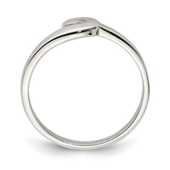 Sterling Silver Polished Swirl Ring - 3