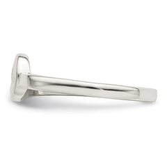 Sterling Silver Polished Swirl Ring - 2