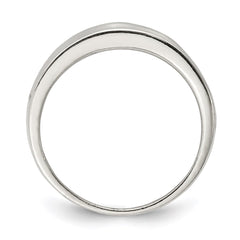 Sterling Silver Polished Fancy Ring - 6
