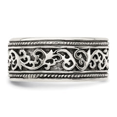 Sterling Silver Antiqued Band - 2