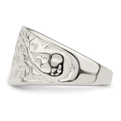 Sterling Silver Swirl Design Ring - 3