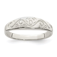 Sterling Silver Swirl Ring - 4
