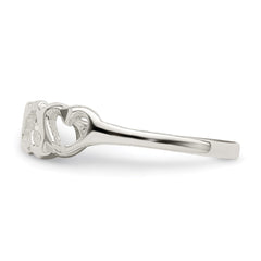 Sterling Silver Heart Ring - 4
