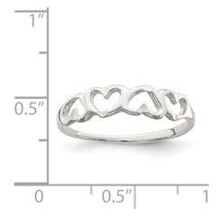Sterling Silver Heart Ring - 4