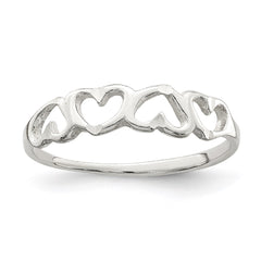 Sterling Silver Heart Ring - 9