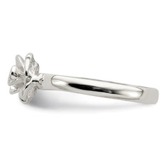 Sterling Silver 8mm Rose Ring - 3
