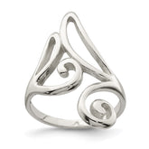 Sterling Silver Polished Ring - 2