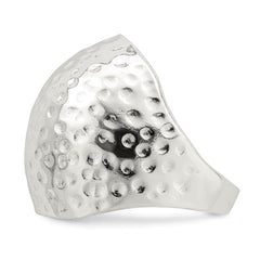 Sterling Silver Textured Dome Ring - 2