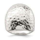 Sterling Silver Textured Dome Ring - 2