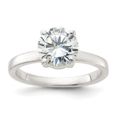 Sterling Silver Polished CZ Ring