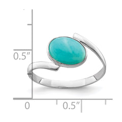 Sterling Silver Oval Amazonite Ring
