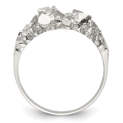 Sterling Silver Men's Nugget Ring - 25