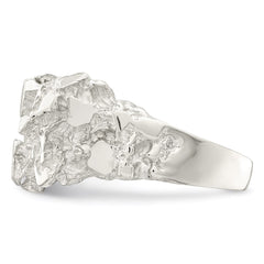 Sterling Silver Men's Nugget Ring - 25
