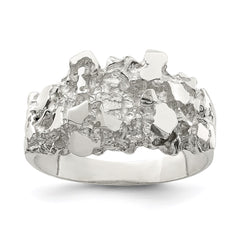 Sterling Silver Men's Nugget Ring - 25