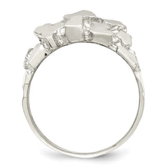 Sterling Silver Men's Nugget Ring - 13