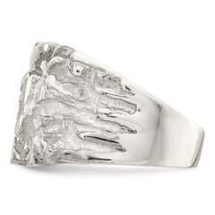 Sterling Silver Men's Nugget Ring - 17