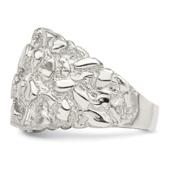 Sterling Silver Men's Nugget Ring - 32