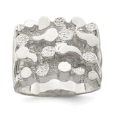 Sterling Silver Men's Nugget Ring - 32