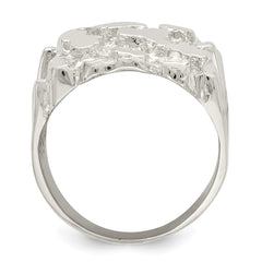 Sterling Silver Men's Nugget Ring - 35
