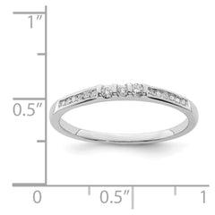 Sterling Silver Rhodium Plated Diamond Ring - 26