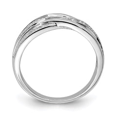 Sterling Silver Rhodium Plated Diamond Ring - 27