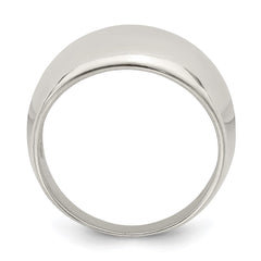 Sterling Silver Polished Cigar-band Ring - 3