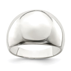 Sterling Silver Polished Cigar-band Ring - 3