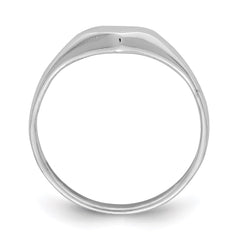 Sterling Silver RH-plated Polished Elongated Heart Children's Ring - 2