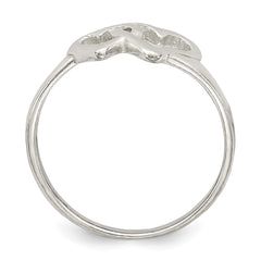 Sterling Silver Heart Ring - 8