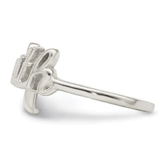 Sterling Silver Polished 'Faith' Ring - 3