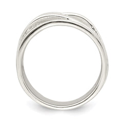 Sterling Silver Polished 5 Band Intersecting Ring - 2