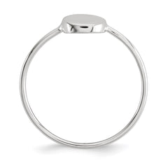 Sterling Silver Polished Circle Ring - 2