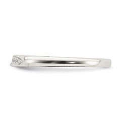 Sterling Silver CZ Ring - 17