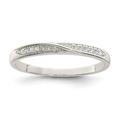 Sterling Silver CZ Ring - 17