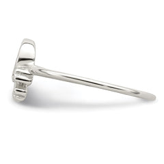 Sterling Silver Polished Skull & Crossbones Ring - 2