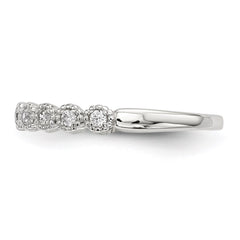 Sterling Silver CZ Ring - 15