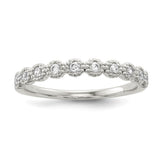 Sterling Silver CZ Ring - 26