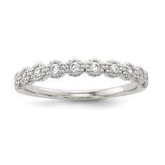Sterling Silver CZ Ring - 26