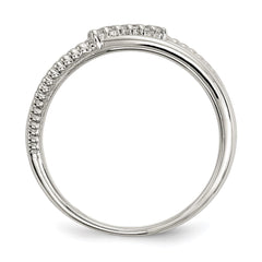 Sterling Silver CZ Ring - 45