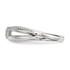 Sterling Silver CZ Ring - 21