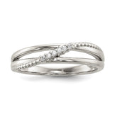 Sterling Silver CZ Ring - 21