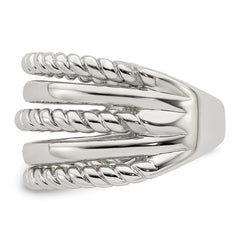 Sterling Silver Polished Fancy Ring - 3