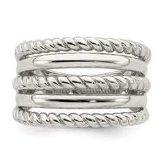 Sterling Silver Polished Fancy Ring - 4