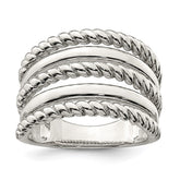 Sterling Silver Polished Fancy Ring - 3